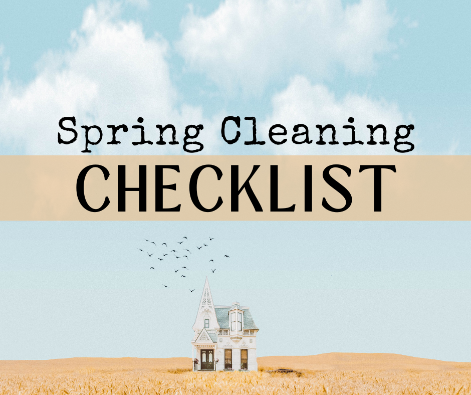 Spring Cleaning checklist house and home