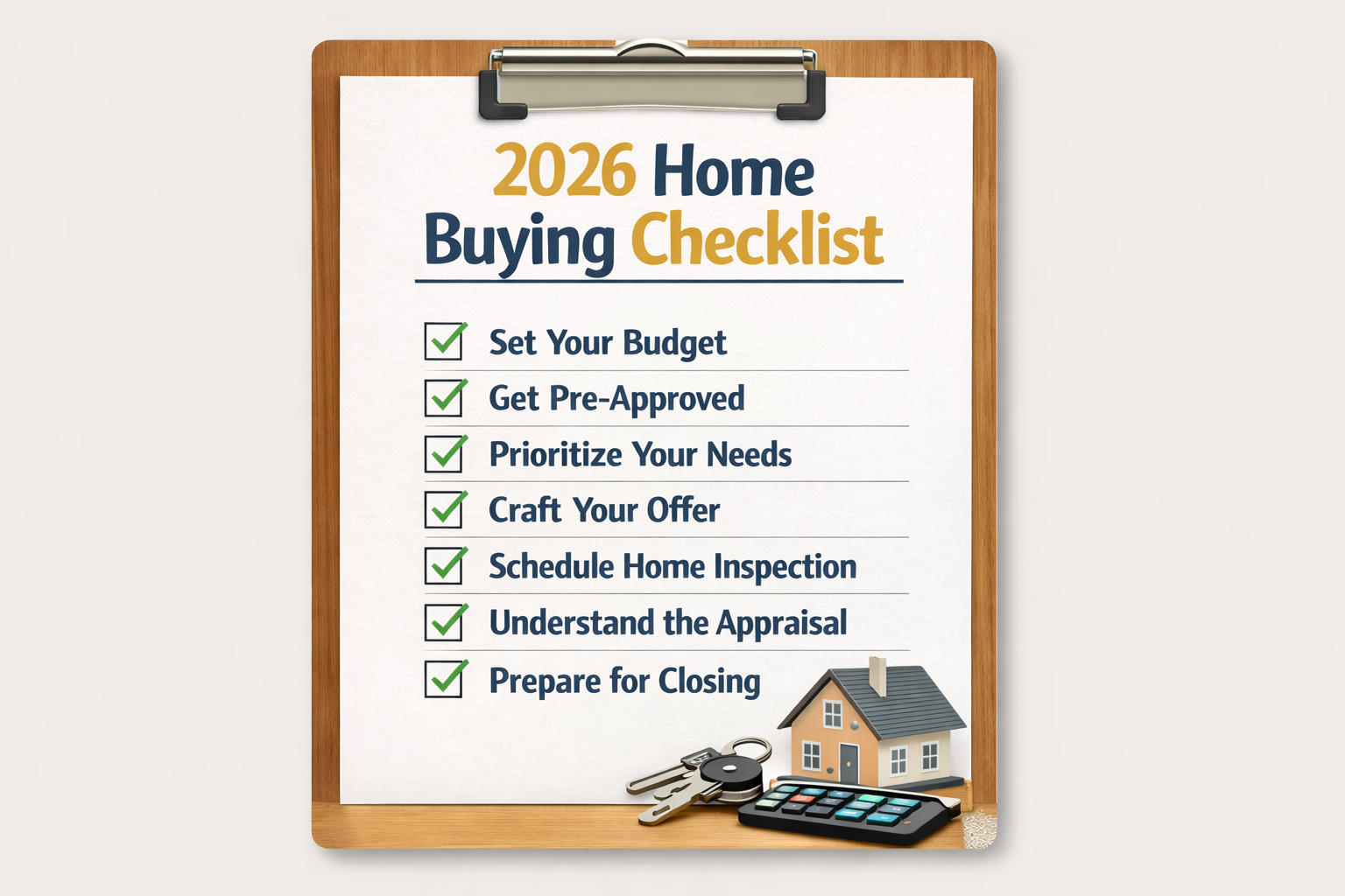 Your 2026 Home Buying Checklist: What to Do First (So You Don’t Waste Time)