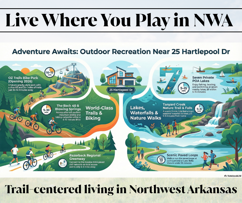 Trail Centered Living in Northwest Arkansas: Live Where You Play in Bella Vista