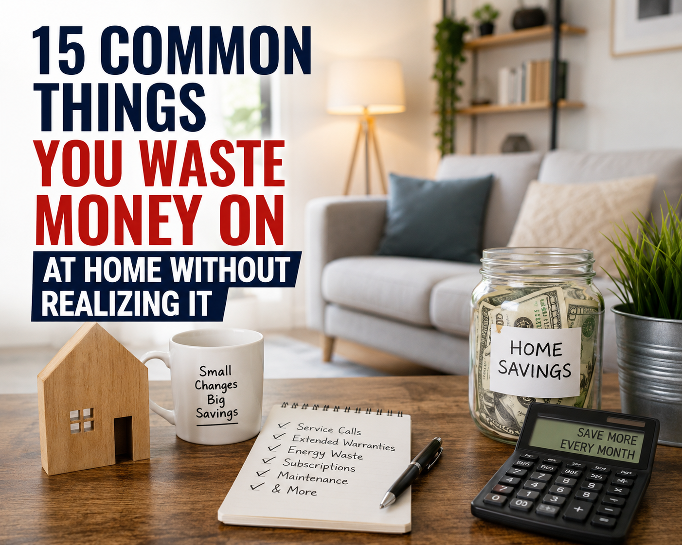 Things you waste money on at home